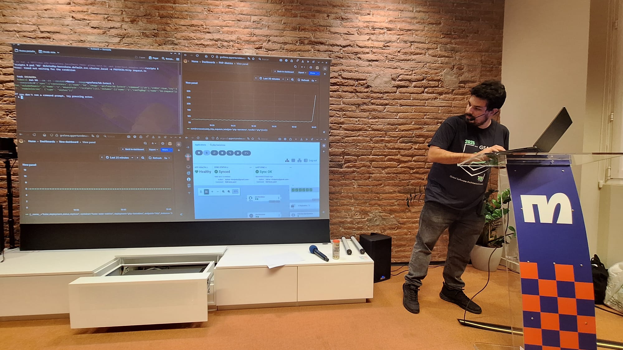 Setting up the live demo with multiple terminals